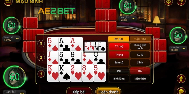 Mậu Binh Online AE2BET.NET: Sân Chơi Đầy Thách Thức và Hấp Dẫn 4 Học từ các chuyên gia chơi Mậu Binh